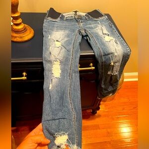Jessica Simpson Distressed Blue Jeans